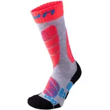 Uyn Skisocken Kinder light grey/coral 24-26