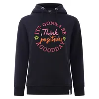 Zwillingsherz Sweatshirt mit "Think positiv" Aufstick in Neonfarben Gr. LXL, navy, , 72506959-LXL