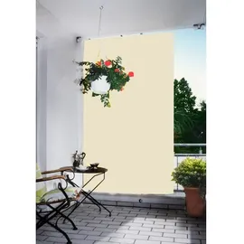 Floracord Senkrecht-Sonnensegel Rechteckig Wasserfest 230 cm x 140 cm Elfenbein