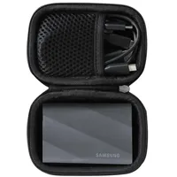 HERMIT SHELL Hard Travel Case für Samsung Portable SSD T9 Portable SSD 4TB / 2TB / 1TB, USB 3.2 Externes Solid State Drive (für 1 Festplatte)