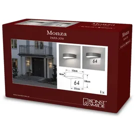 Konstsmide Monza 21cm Hausnummernleuchte 2-flammig anthrazit (7855-370)