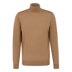 Rollkragenpullover, aus 100 % Merinowolle, Gr. M, cognac, , 76967337-M