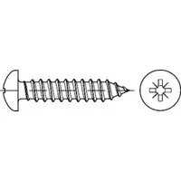 Industrial Quality Supplies DIN 7981 Linsen-Blechschraube, ST galZn -C-Z