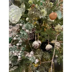 6 Weihnachtskugeln 6cm Glas mundgeblasen Christbaumkugeln schwarz glänzend