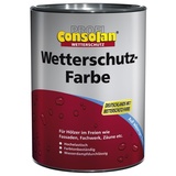 Consolan Profi Wetterschutzfarbe Holzschutz außen 0,75 Liter, Schwedenrot