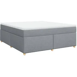 vidaXL Boxspringbett 180 x 200 cm Hellgrau