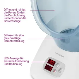 Medisana DS 400 Gesichtssauna Weiß/Blau