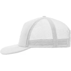 Basecap "MB6508" 5-Panel-Flat-Peak - white