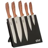 5five simply smart Simply Smart Magnet-Messerblock 6-tlg. Schwarz