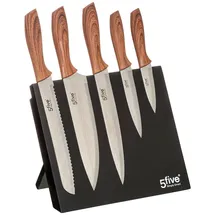5five simply smart Simply Smart Magnet-Messerblock 6-tlg. Schwarz
