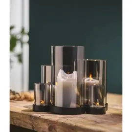 philippi Windlicht Lichtermeer Glas Schwarz