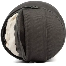 Bodhi Yoga Mini-Bolster (rund), Nackenrolle, Eco, Buchweizenschalen Anthrazit grau No Size