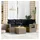 vidaXL Gartensofa-Set 5-tlg. grau Polyrattan