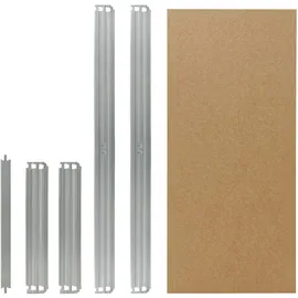 shelfplaza PRO 80x40 cm Fachboden-Set in verzinkt für PRO Schwerlastregale