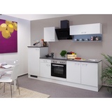 Flex-Well Küchenzeile E-Geräte 270 cm weiß