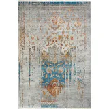 XXXLutz Obsession My Laos-Teppiche, Soft Polyester, Blau, Creme, Cognac, & 120x170 cm