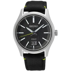 Quarzuhr SEIKO, schwarz, Armbanduhren, Damen, Armbanduhr, Damenuhr, Herrenuhr, Saphirglas, Datum