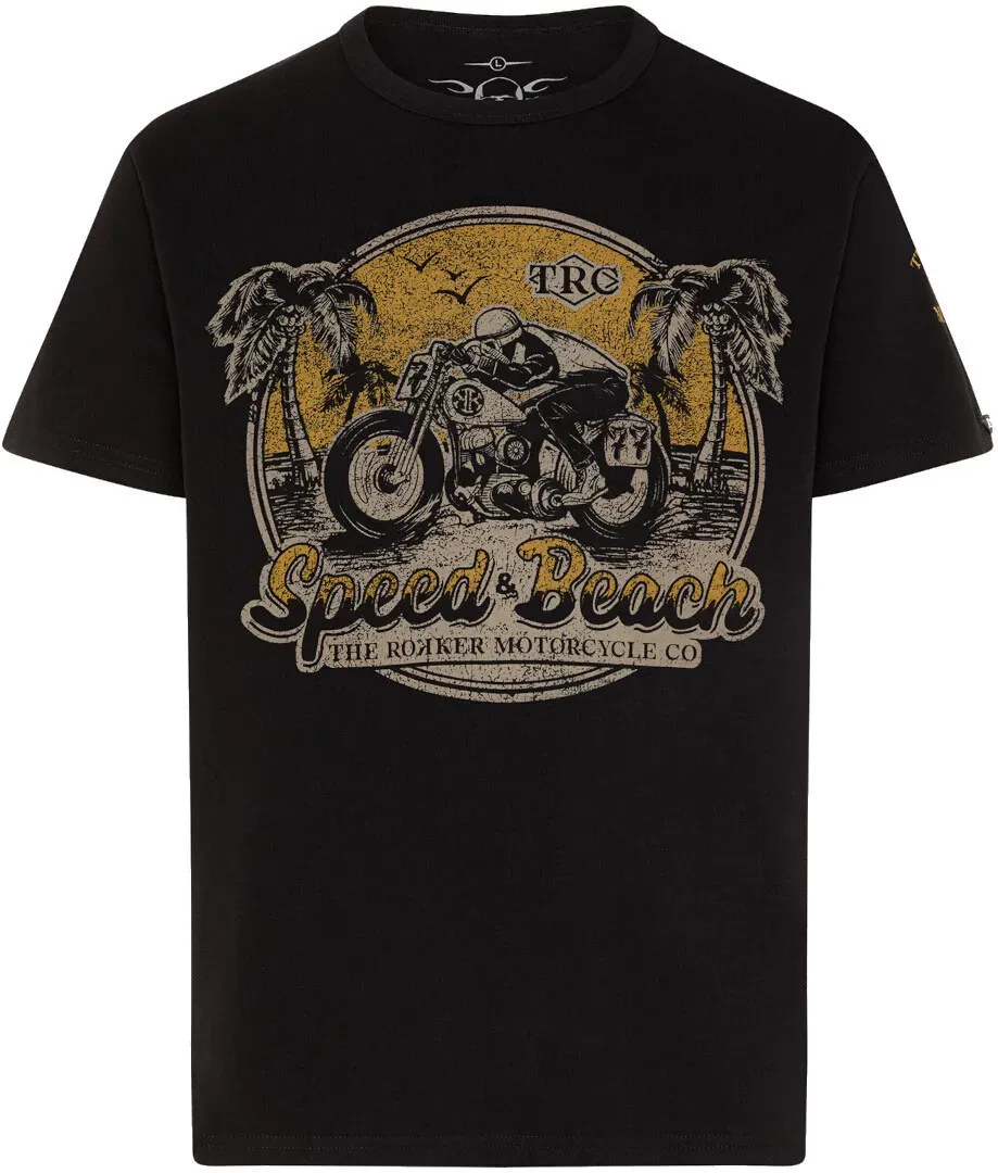 Rokker Speed & Beach T-shirt, zwart, L Voorman