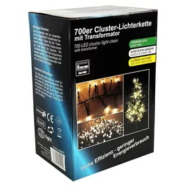 Mojawo System-Lichterkette LED 14 m Dunkelgrün Warmweiß
