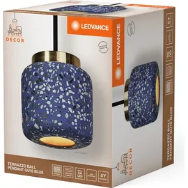 LEDVANCE Terrazzo 1-flg. 30 cm Kugel blau Metall