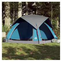 vidaXL Kuppelzelt 4 Personen Blau