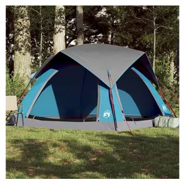 vidaXL Kuppelzelt 4 Personen Blau