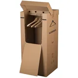 2 Stück | Kleiderbox Kleiderkarton Kartonschrank Umzugskarton Kleideraufbewahrung