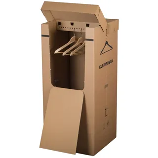 2 Stück | Kleiderbox Kleiderkarton Kartonschrank Umzugskarton Kleideraufbewahrung