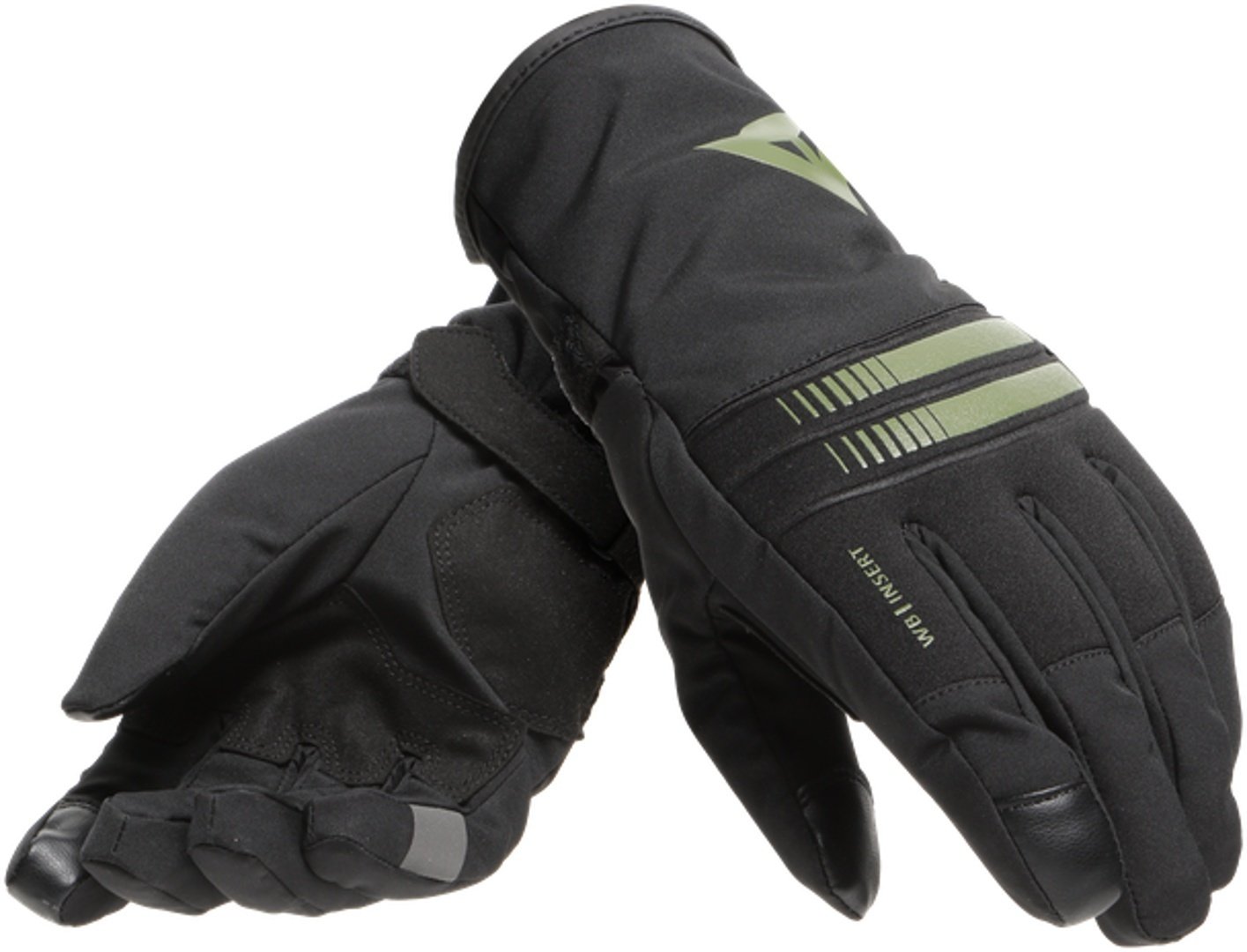 Dainese Plaza 3 D-Dry Ladies Motorcycle Gloves Dames motorfiets handschoenen, zwart-groen, XS Voorvrouw