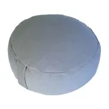 Casamia Yogakissen Meditationskissen Sitzkissen Lotus rund 31x16x31 cm Bezug waschbar : grau - coolgray