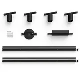 Philips Hue 8719514407763 LED-Deckenleuchte Perifo - Set 1x20,8W | 4x490lm | 2000-6500K+RGB – Weiß und Farbambiente, Schwarz