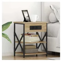vidaXL Nachtschrank 2 pcs 41 x 31 x 51 cm Eiche