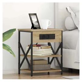 vidaXL Nachtschrank 2 pcs 41 x 31 x 51 cm Eiche