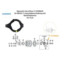 Shimano Teile Bajonettverschluss, Nexus 7