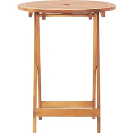 vidaXL 3-tlg. Bistro-Set Schwarz Poly Rattan und Massivholz