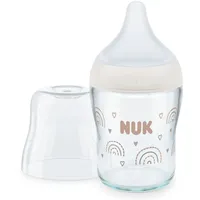 NUK Babyflasche aus Glas Perfect Match, weiß, von Geburt an, 120 ml