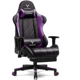 EXRACING Gaming Stuhl Racing Gamer Stuhl, Ergonomischer Gaming Sessel mit biionische Rückenlehne, Gaming Chair PU Leder PC-Stuhl 150KG, Lila