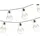 MARELIDA LED Lichterkette Solar 4,5 m Transparent Warmweiß