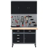 KÜPPER Hängeschrank Holz 120 cm schwarz
