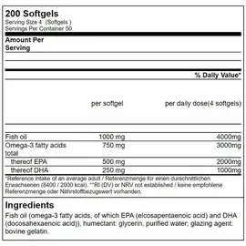 GN Labaratories Triglyceride Omega 3 Sport Edition Softgels 200 St.