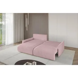 altdecor Ecksofa Cord 2-Sitzer Rosa