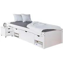 VCM Timm Bett 90x200 cm, weiss.
