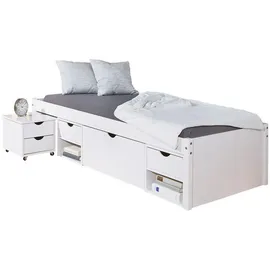 VCM Timm Bett 90x200 cm, weiss.