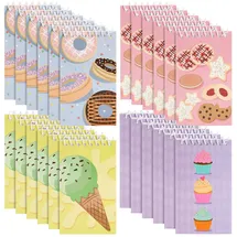 Blue Panda Spiralnotizblock Desserts Liniert Mehrfarbig