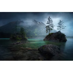 Fototapete PAPERMOON "Photo-Art JUAN PABLO DE, HINTERISLAND", bunt, B:3,50m L:2,60m, Vlies, Tapeten