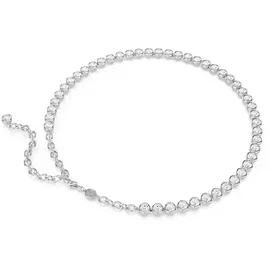 Swarovski Imber Tennis Halskette Weiß Kristall Silber
