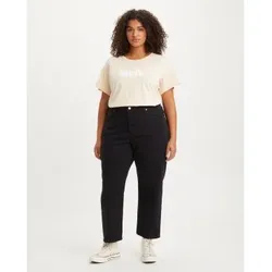 Levi's für Damen. 85953-0029 Jeans 501 Crop schwarz (18), Lässig, Baumwolle, Denim