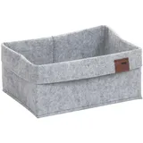 Kela Aufbewahrungskorb Fay Filz 26 x 19 x 12 cm grau