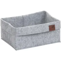 Kela Aufbewahrungskorb Fay Filz 26 x 19 x 12 cm grau