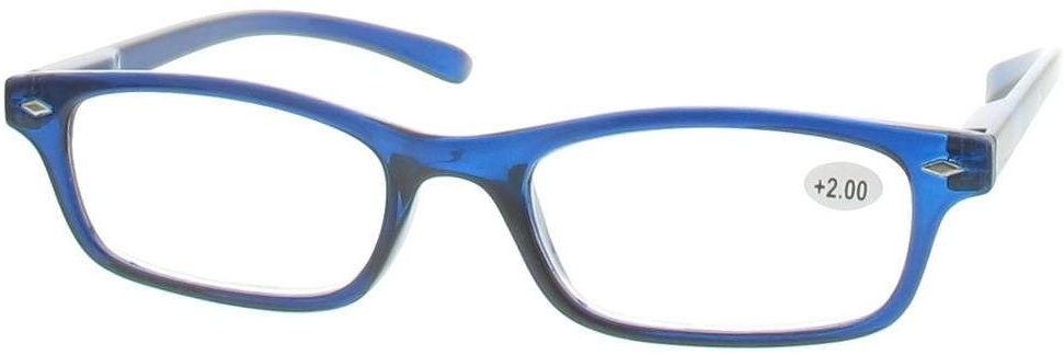Pharma Glasses Lesebrille blau + 2.00